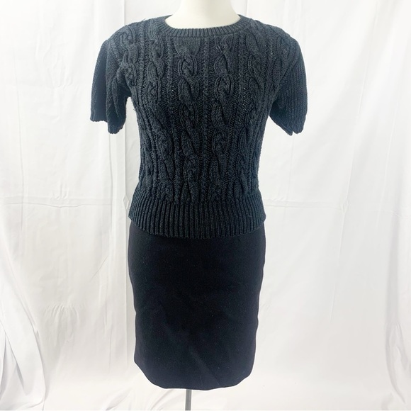 Vintage Jones New York Hand-Knit Black Short Sleeve Sweater - Picture 8 of 8